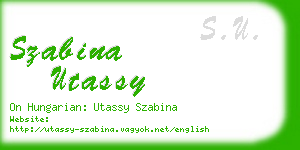 szabina utassy business card